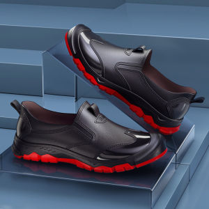 JIFANPAUL | Waterproof and Slip-resistant Work Shoes Men Low Top Loafers