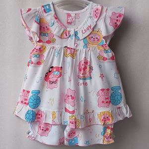 Đồ bộ tole lanh bé gái C2H10 quần áo trẻ em sơ sinh áo cánh tiên quần áo trẻ em dưới 3 tuổi đồ bộ mặc nhà giá rẻ thoáng mát