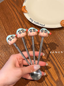 Bộ Thìa Nĩa Bằng Thép Không Gỉ Dễ Thương 304 Bộ Đồ Ăn Cho Trẻ Em Bộ Thìa Nhỏ Dùng Trong Gia Đình Bộ Đồ Ăn Học Ăn