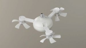 ⚡จัดส่งจากไทย⚡พัดลมเพดานแบบประหยัดพลังงานพร้อมรีโมทควบคุมแบบปากสกรู e27 สำหรับห้องนอน พัดลมเพดานโดรน LED ควบคุมระยะไกล+ไฟ 3 สี