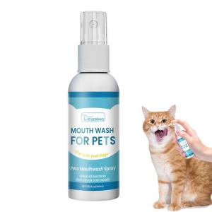 Pet Oral Hygiene Cleaning Care Spray Dog Cat Mouth Yellow Teeth Bad Breath Fresh Health Spray Supply