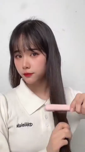 TITIK TIGA  Catokan rambut Mini Karakter 2 in 1 Catok Moke Curly hair - Catokan Mini Alat Catok Rambut Mudah Dibawa