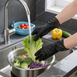 Intco | Durable Kitchen Use Disposable Nitrile Gloves