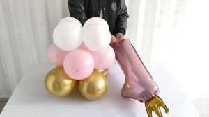 STANDING DIY ANGKA KARAKTER/DEKORASI ULANG TAHUN/BALON FOIL ANGKA