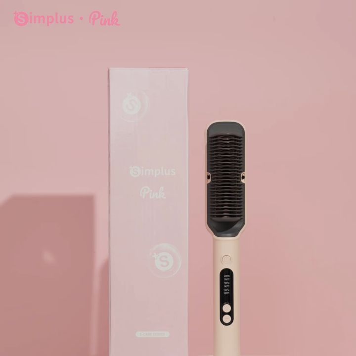Simplus Hair Straightening Comb Heat Electric Straightener Hot Comb ...