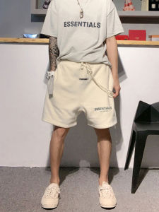 Essentials Mens Sporty Short Pants Loose Fit American Style Summer Casual Loose Leggings Straight Tube Pants