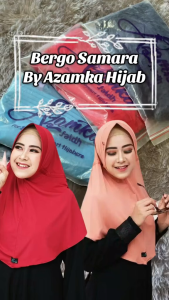 Baru Azamka Hijab Bergo Samara Jumbo Kerudung Serut Syari AZ 34 Jersey Premium