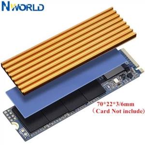 Aluminum Cooling Heatsinks Thermal Pads Heat Dissipation Radiator Thickness 3mm 6mm for M.2 NGFF SATA PCI-E NVME M2 SSD Heatsink