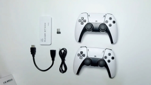 Game Stick 4K HD Video Game Console 64G Built-in 213000 +Games Retro handheld Wireless Controller Supports PS1 PSP Games
