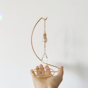 Romantic Dreamlike Tabletop Decoration Original Crystal Ball Base Hot Air Balloon Net Pocket Home Decorative Accessories