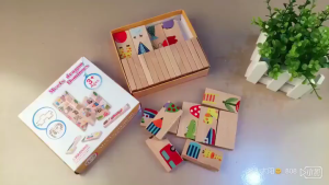 【Dargly】พร้อมส่ง โดมิโน่ไม้จับคู่ภาพ ของเล่นไม้สีสันสดใสคุณภาพสูง ของเล่นไม้ ฝึกการสังเกต ฝึกสมาธิ ของเล่นเสริมพัฒนาการ