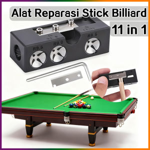 Alat Reparasi Pembentuk Ujung Stik Billiard Ori 11 dalam 1 / Alat Reparasi Stik Billiard / Alat Reparasi Stik Billiard Multifungsi