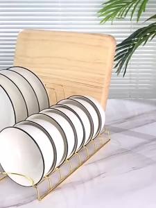 Kitchen Stainless Steel Dish Bowl Draining Rack Multi-functional Table Top Kitchen Organizer