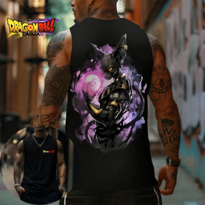 Bandai | Dragon Ball Destruction God Billus-themed American Retro Style Fitness Vest Summer New Mens and Womens Sleeveless T-shirts