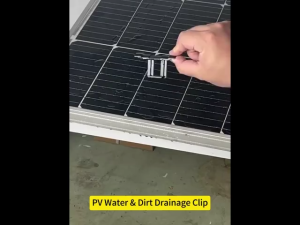 Photovoltaic Panels Auto Remove Water Drained Clip Solar Panel Frames Stagnant Water Guide Clamp