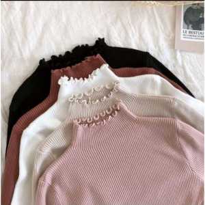 TERMURAH!!! DAISY CURLY / SWEATER KRIWIL BY MALIKIN / OUTER TURTLENECK / RAJUT WANITA / ATASAN WANITA / INNER RAJUT TERMURAH BAJU DALAMAN TURTLENECK KNIT MANSET