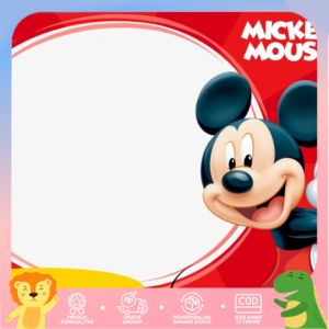 STICKER NONO MICKEY MOUSE ECER WATERPROOF 1 LEMBAR STIKER