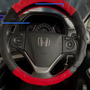 Car Steering Wheel Cover Leather Cover Anti-slip Steering Cover Aksesori Kereta Penutup Roda Stereng Kereta