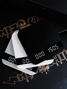 Mischief Prank a Called Lunar Espresso Electronic Scale Hand Punch Intelligent Automatic Timing Coffee Scale