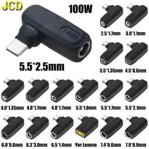 JCD | Bộ Chuyển Đổi Nguồn DC Sạc Nhanh 100W Từ Ổ Cắm Sang Đầu Cắm Type-C Bộ Chuyển Đổi USB C PD Cho Laptop - Đầu Ra 5V 9V 20V
