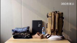 MonMon Msia ready stock canvas backpack laptop bag sling bag travel bag
