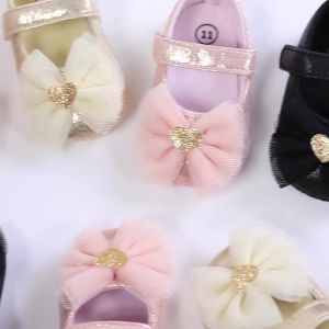 Giày Tập Đi Cho Bé Gái Princess Lace - Giày Tập Đi Đầu Tiên Cho Bé Gái Thoáng Khí Chống Trơn Trượt Thời Trang Với Chi Tiết Nơ Bướm