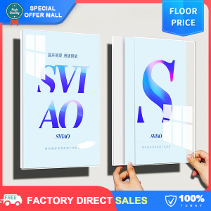 【Self-Adhesive】Photo Frames Magnetic Replaceable Wall Mounted Picture Poster Display Frames Card