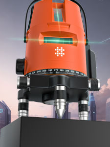 Shi Jing 235 Line Leveling Instrument Green Light Infrared High Precision Strong Light Outdoor Five Line Level Water Automatic Marking