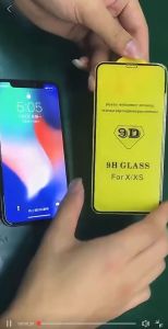 BAPAU Tempered Glass Oppo A17 Full Cover 9D Anti Gores Kaca Full Lem - List BLACK