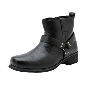 NUDANLAI | Western Style Large Size Square Toe Chelsea Boots