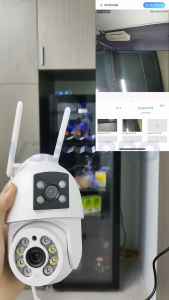 Beli 1 ambil 1 V380 Pro cctv keamanan lensa ganda CCTV terhubung ke ponsel IP kamera cctv nirkabel luar ruangan tahan air tidak perlu internet Warna penglihatan malam dengan audio dan speaker