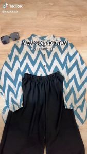 Atasan Wanita Kekinian Rayon Motif Blouse Oversize