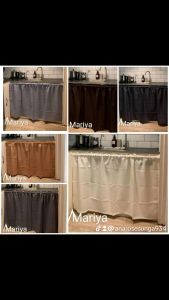 Best Seller Plain Kitchen Sink Curtain For Lababo Curtain 60x30 Inches
