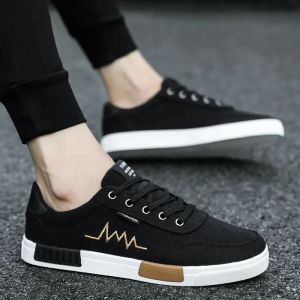 Sepatu Sneakers Tali Pria Casual Sekolah Kerja Sport Kanvas