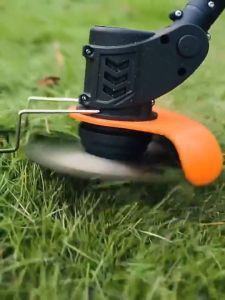 KEELAT KLMD001 Mesin Rumput Bateri Grass Cutter 6 inch Cordless Electric Grass Trimmer Lawn Mower with Wheel