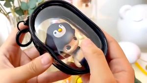 Clear Doll Display Bag Keychain Transparent PVC Blind Box Storage Bubble Doll Storag Bag Pendant