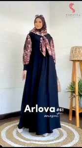TERBARU PROMO GAMIS ARLOVA DRESS BAHAN CEY AIRFLOW FREE JILBAB BISA COD