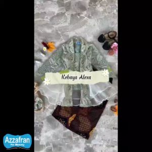 Kebaya Alexa Organza PLUS Rok | Kutu Baru Brokat Adat Jawa Sunda Anak Perempuan | Kostum Carnaval