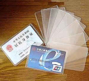 Transparent Frosted Anti-Magnetic Aluminum Foil Identity Card Cover Bank Credit Card Cover Card Holder IC Card Holder Card Holder Certificate Card Holder Waterproof
