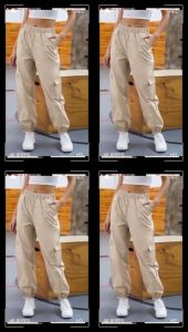 Celana Cargo Pants Wanita Highwaist Casual Korean Style Termurah Berkualitas