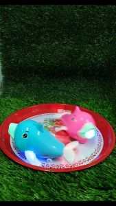 Dolphin LED Flashing Light & Baby shark Music Toys Battery Moving Toys Mainan Budak Ikan Lumba-Lumba 2 Mode