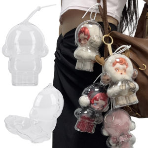 For Skull Panda 1-5PCS Protective Acrylic Storage Case for Plush Dolls Display Bag No Doll Transparent Portable Organizer Box