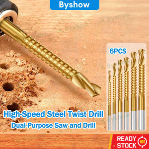Byshow 3-8mm HSS Twist Drill Bit Set Saw Drill Cutting Fully Grind 135°Split Point Specially hole saw drill bit For Steel Cast Iron Aluminium drill bits accessories mata penebuk lubang kayu tebuk besi mata pemutar skru drill 钻头