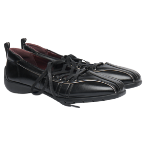 Functional Style Leather Ballet Sneakers for Fall and Winter