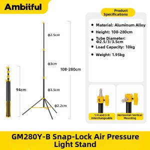 AMBITFUL | Extendable Aluminum Light Stand 2.8m 10kg