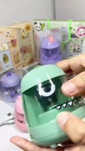 กบเหลาดินสอไดโนเสาร์ อัตโนมัติ เครื่องเหลาดินสอไฟฟ้า น่ารัก ใช้ถ่านหรือสายUSB สำหรับนักเรียนเครื่องเขียน พร้อมส่งในไทย