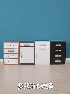 Steel Office Cabinet With Combination Lock 3 Drawer Filing Storage Cabinet Under Desk Organizer