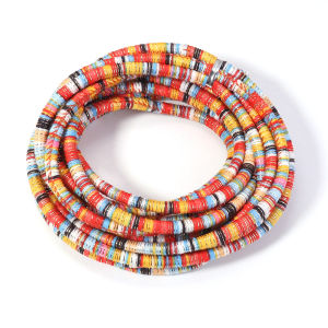 5yards/lot 6mm Round Cotton Cords Colorful Ethnic Style String Rope For Bracelet Making Jewelry DIY Gift Wrapping Accessories