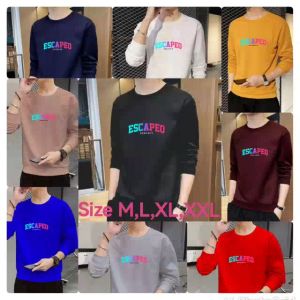 Sale Special Sweater Keren Crewneck Elegan Kaos Pria Trendy Sweatshirt Kasual Cowo Escapeq