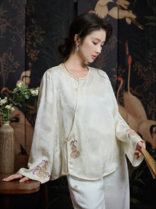 JK&JS | Áo Sơ Mi Pha Lụa Thiết Kế Elegance